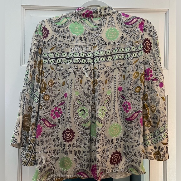 Silk Wrap Blouse by Floreat for Anthropologie - Picture 6 of 7